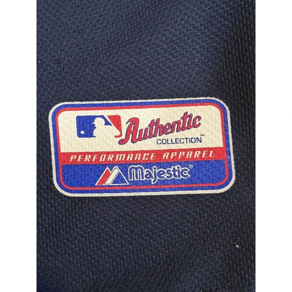MLB Washington Nationals Jersey DC Y2K VTG Majestic Blue Short Sleeve Men XL